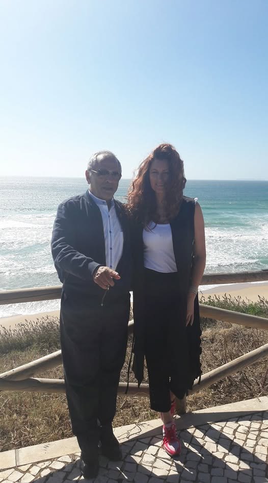 José Ramos-Horta e Maria Joëlle, junto ao mar